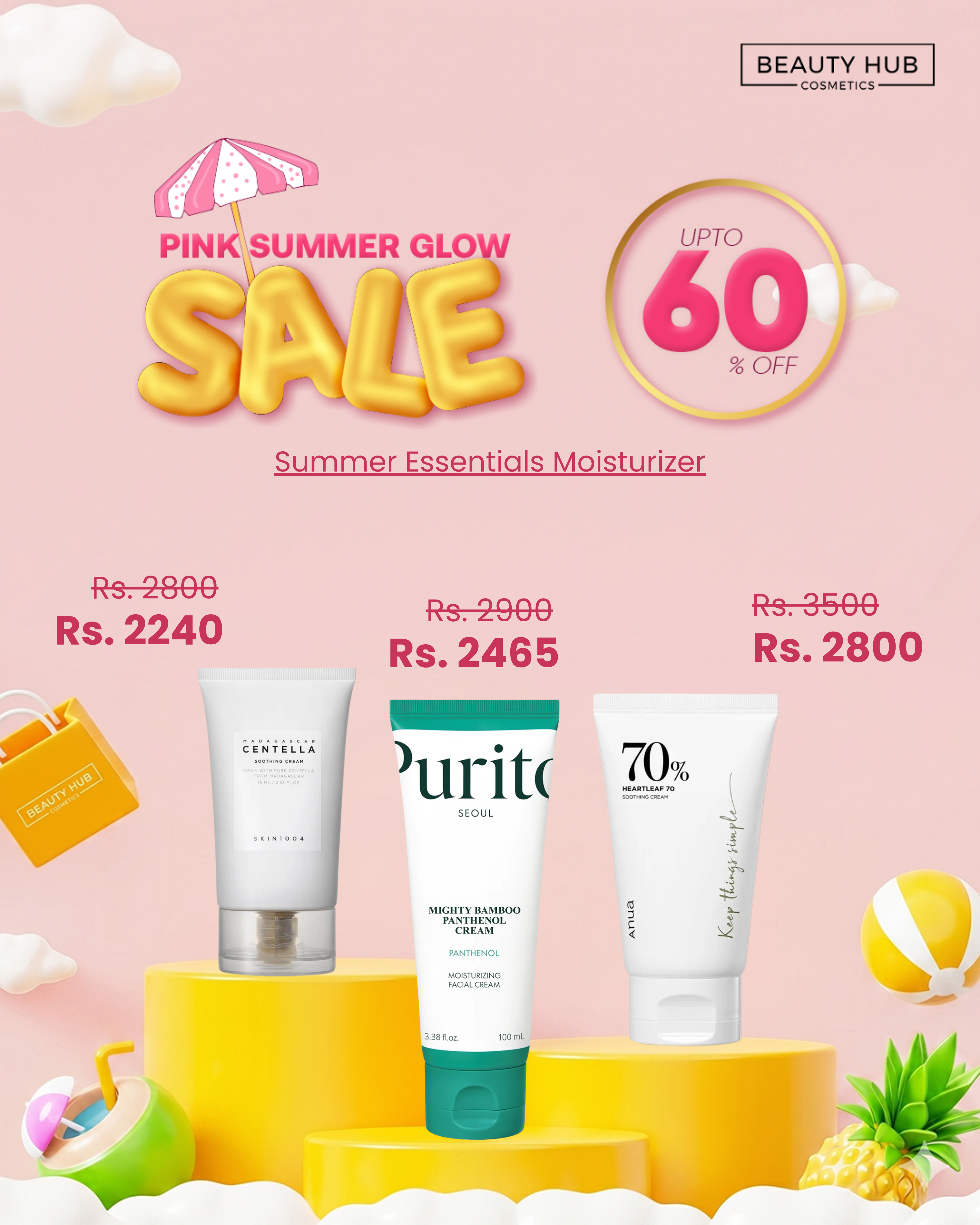 Pink glow summer sale